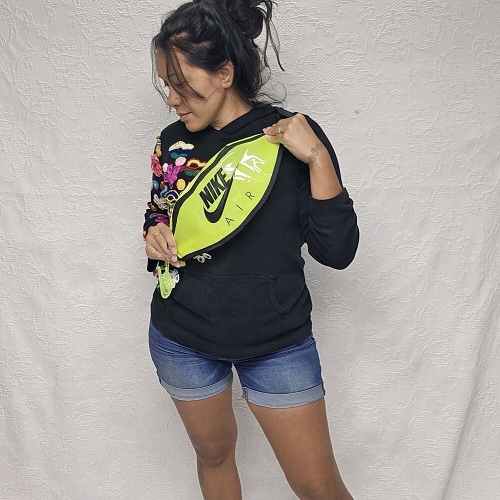 Nike Air Heritage Transparent Neon Green Fanny Pack Concert Festival Fun Cool